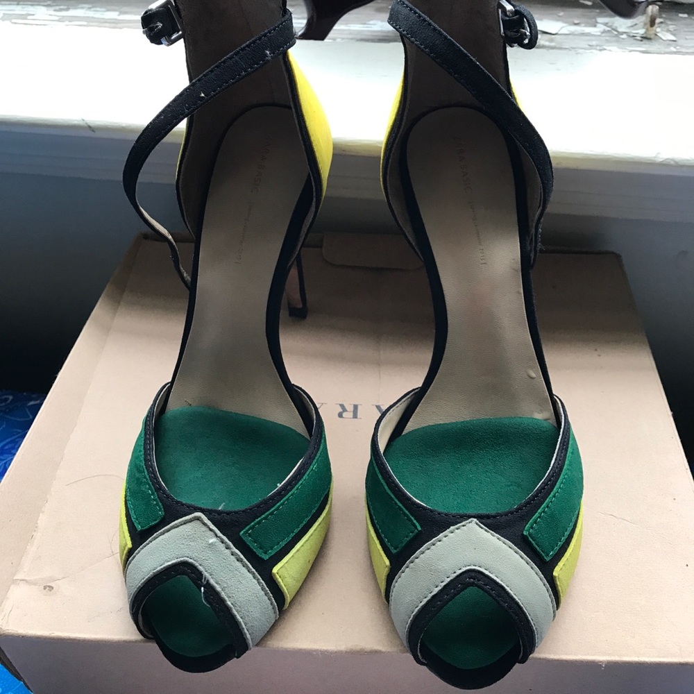 Zara multi- colored heels