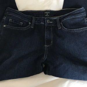 Just black jeans in dark wash blue