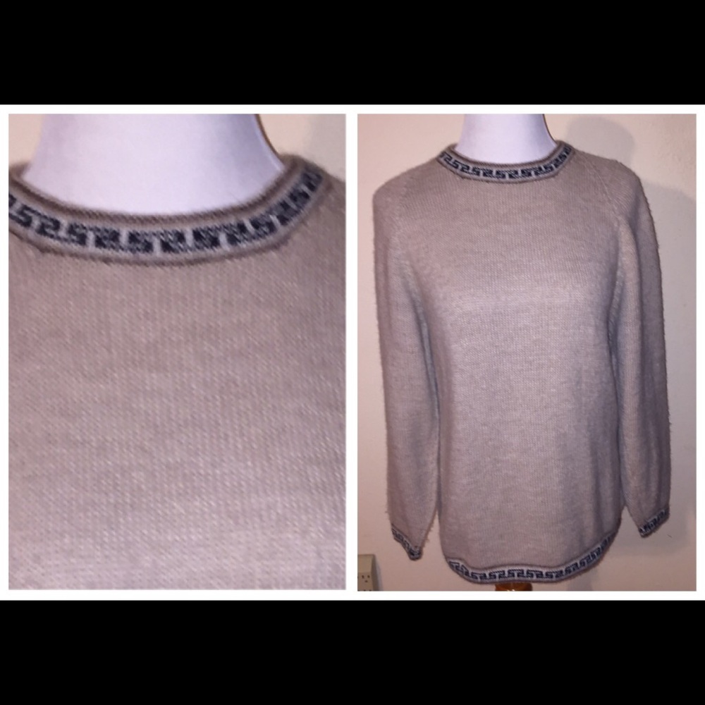 Vintage  Fotrama Alpaca Wool sweater in beige S/M
