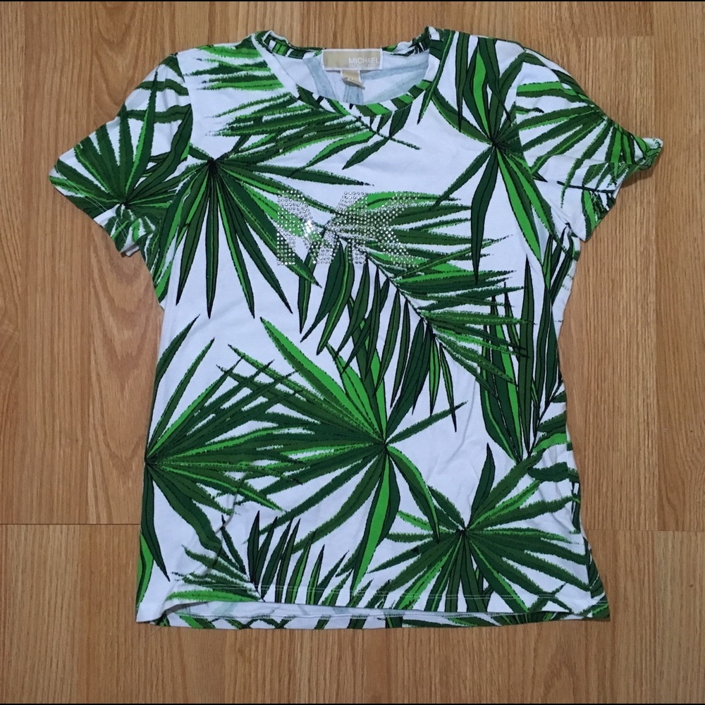 Michael Kors Palm Leaf Top