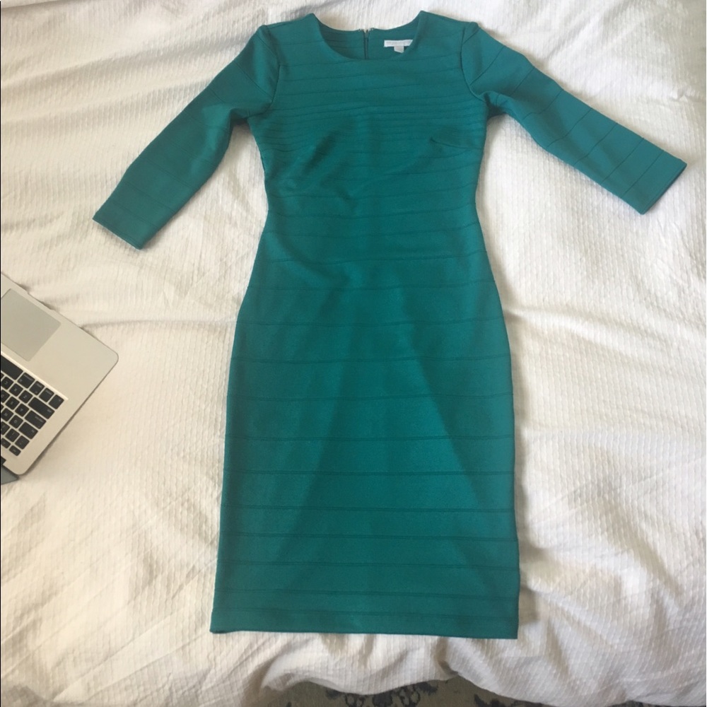 Teal Blue Body-con Dress