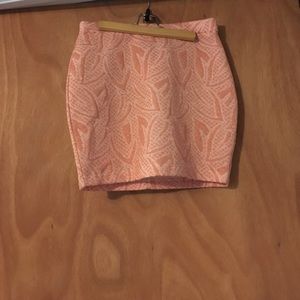 Pink skirt