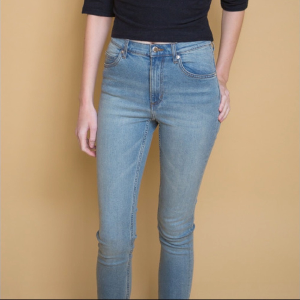 Cheap Monday second skin high waisted skinny jeans