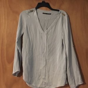 Grey satin shirt