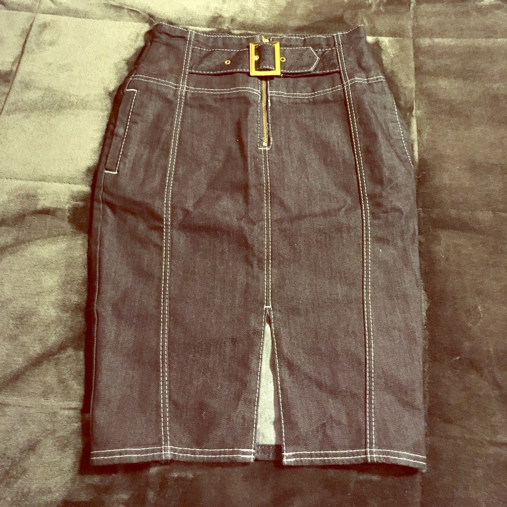 Red by Marc Ecko Jean Pencil Skirt