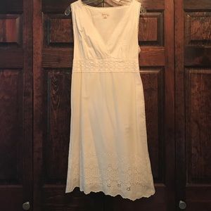 White lace summer dress