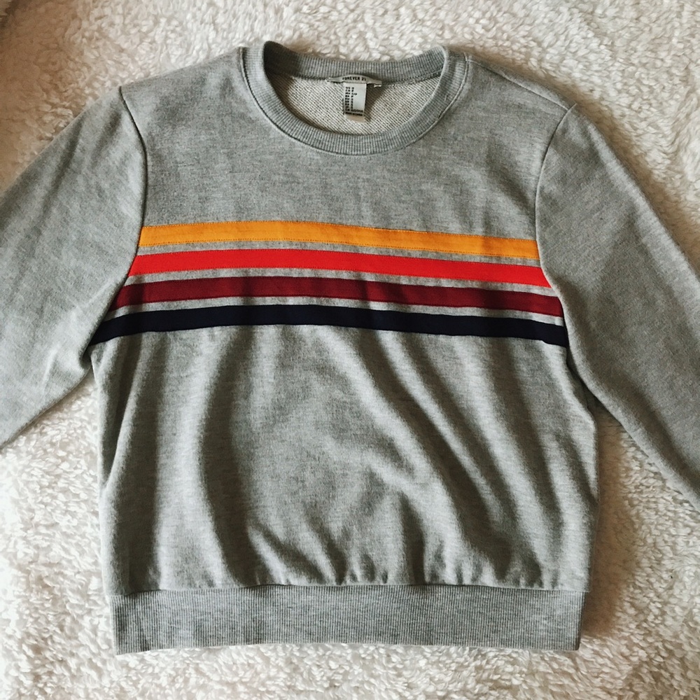 striped sweatshirt