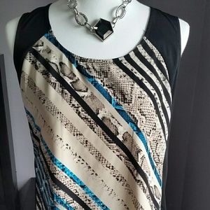 Alfani snakeskin top