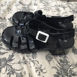 Black Jelly Shoes