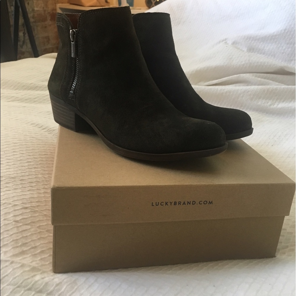 Olive Green booties