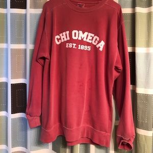 Chi Omega crew neck sweatshirt