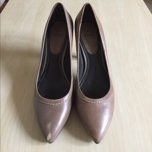Zara tan leather heels S:9