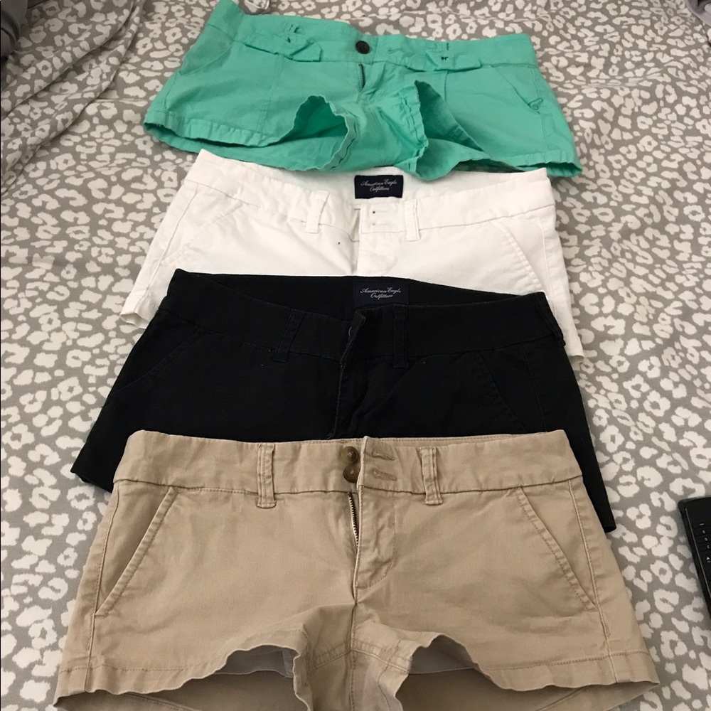 American eagle shorts and one American rag short.