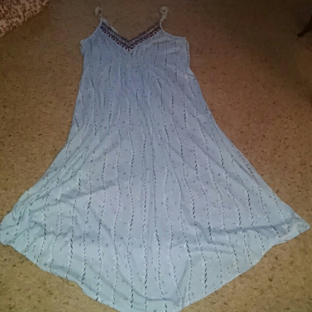 Lucky brand maxi dress cami l xl