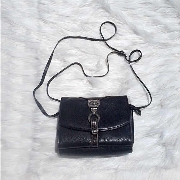 Brighton Double Pocket Alligator Leather Victorian Purse Satchel Shoulder bag