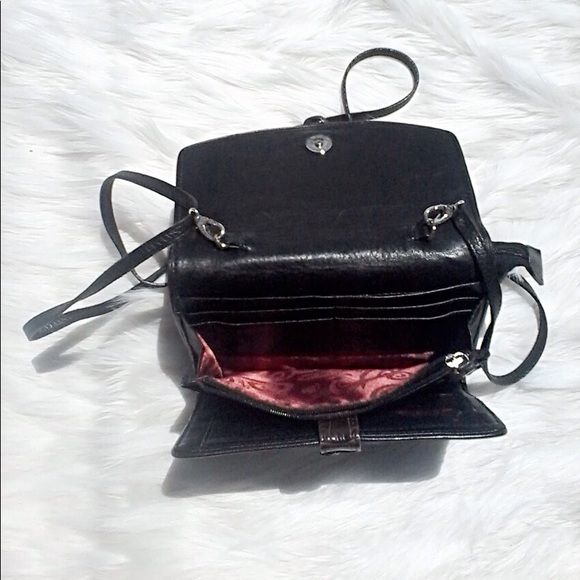 Brighton Double Pocket Alligator Leather Victorian Purse Satchel Shoulder bag
