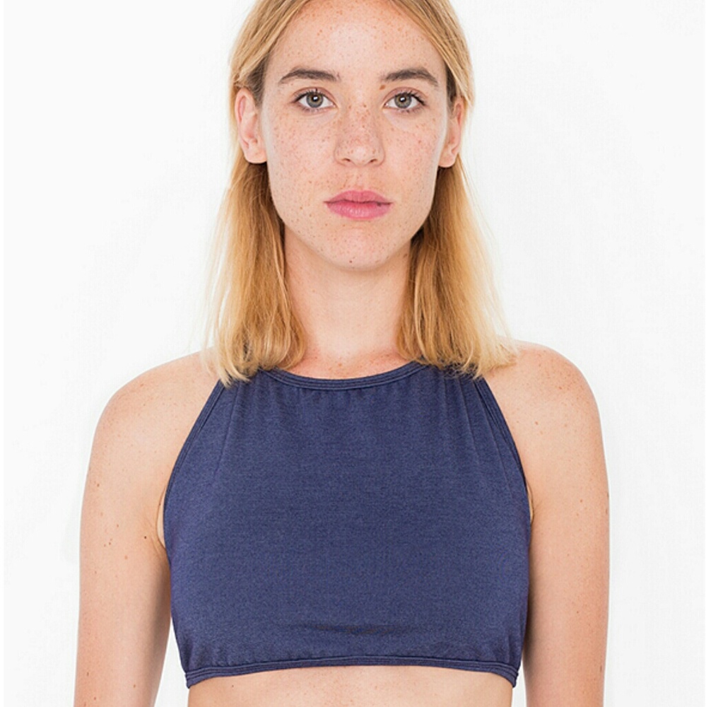 American Apparel ponte halter top (Indigo)
