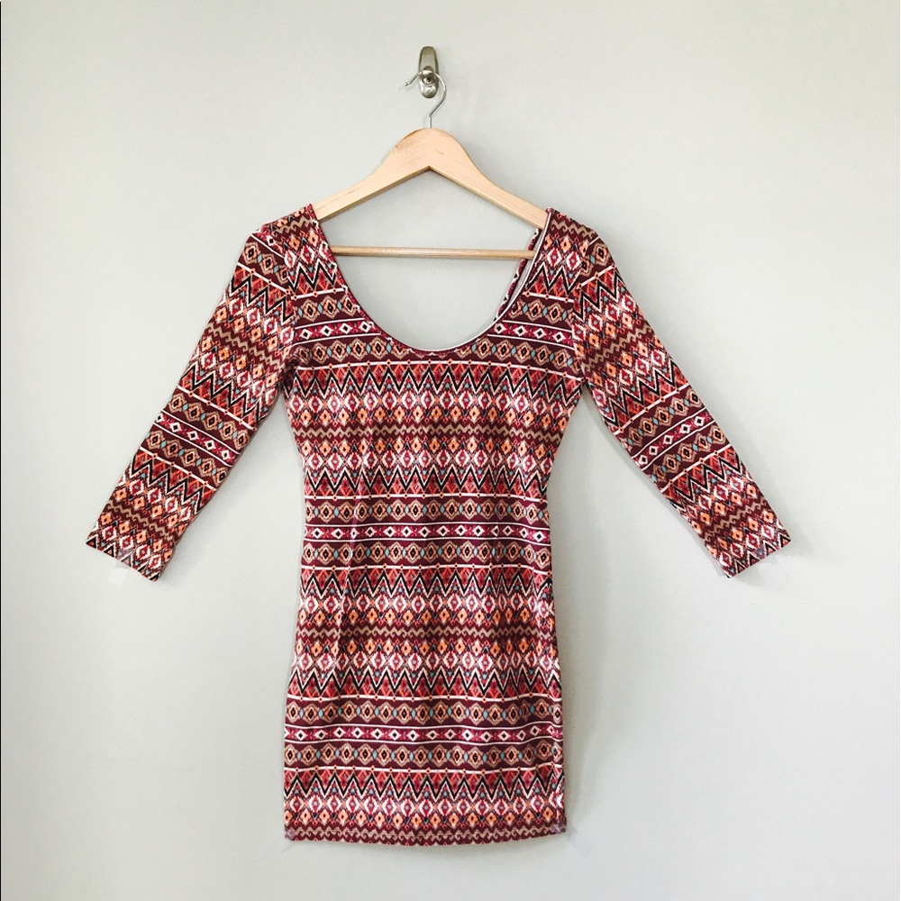 Forever 21 Tribal Bodycon Dress