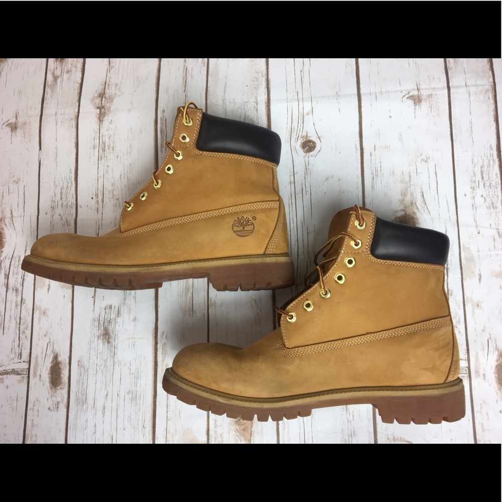 Timberland Boots 6 inch Wheat Size 12 Nubuck
