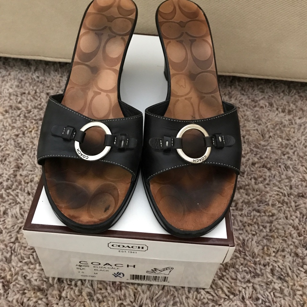 Coach Eliza Wedge Sandals