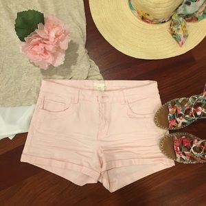 H&M Light Pink Jean Shorts in size 8