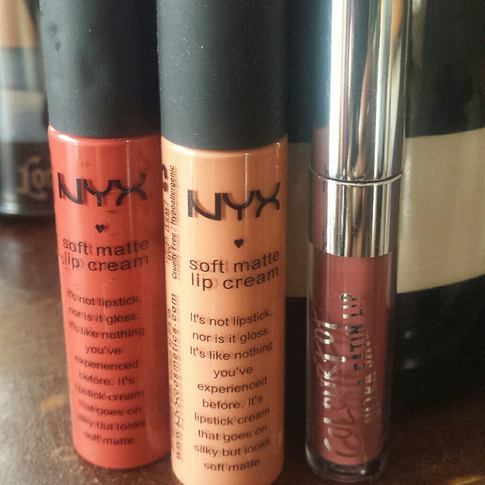 Nyx soft matte lip creams and Colourpop mini