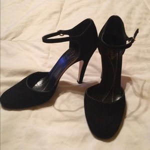 Kate spade black suede heels