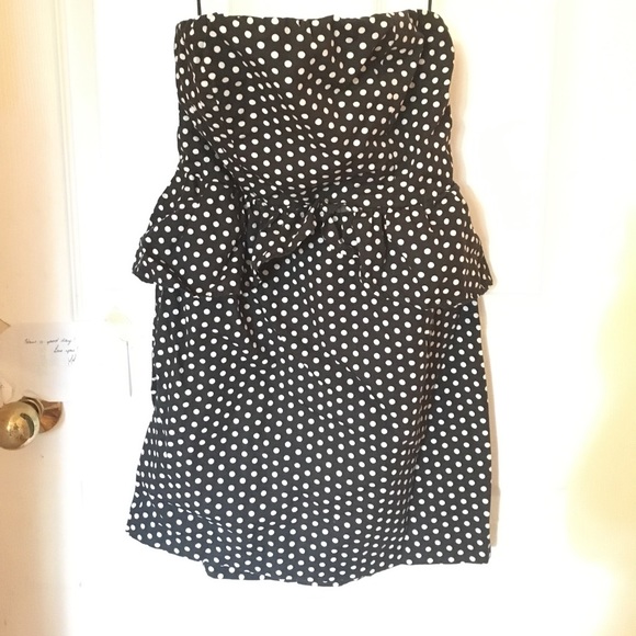 Urban Outfitters B/W Polka Dot Party Dress - Picture 4 of 6