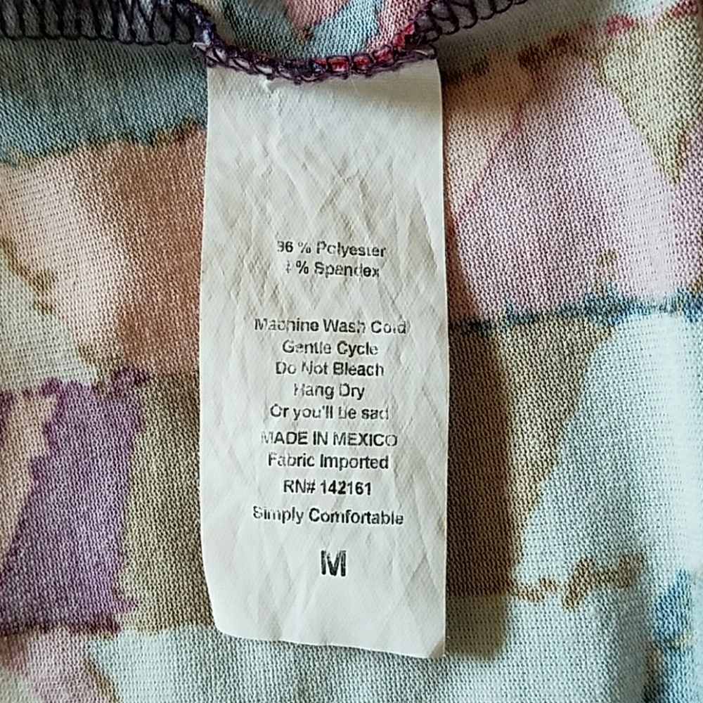 Lularoe Julia Multi Colored Vertical Stripes - image 3