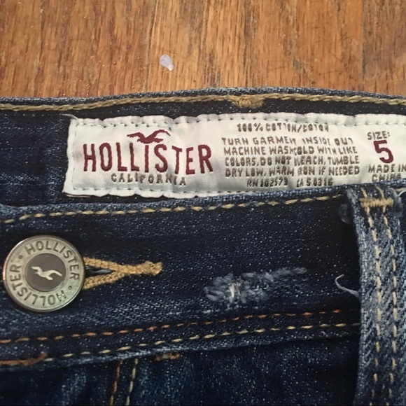 Hollister Distressed Jean Shorts - Picture 3 of 5