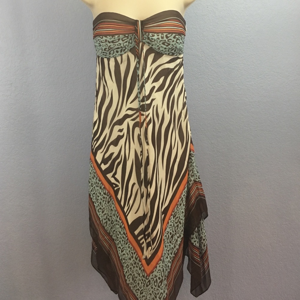 Gorgeous silk strapless dress
