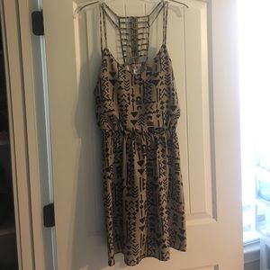 Printed Black & Brown Dress from Kohls.