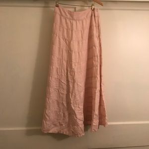 Linen maxi skirt
