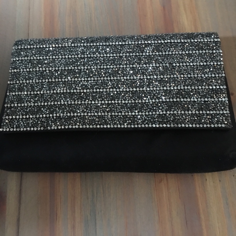 Sparkly black clutch!!