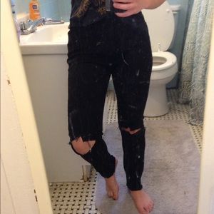 black BDG ripped jeans