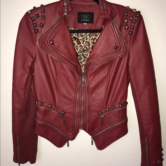Jackets & Blazers - Studded Leather Jacket