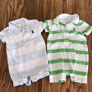 Two Ralph Lauren 3 Month Polo Outfits