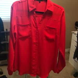 Express button down top