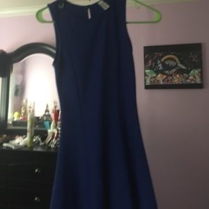 Blue work dress