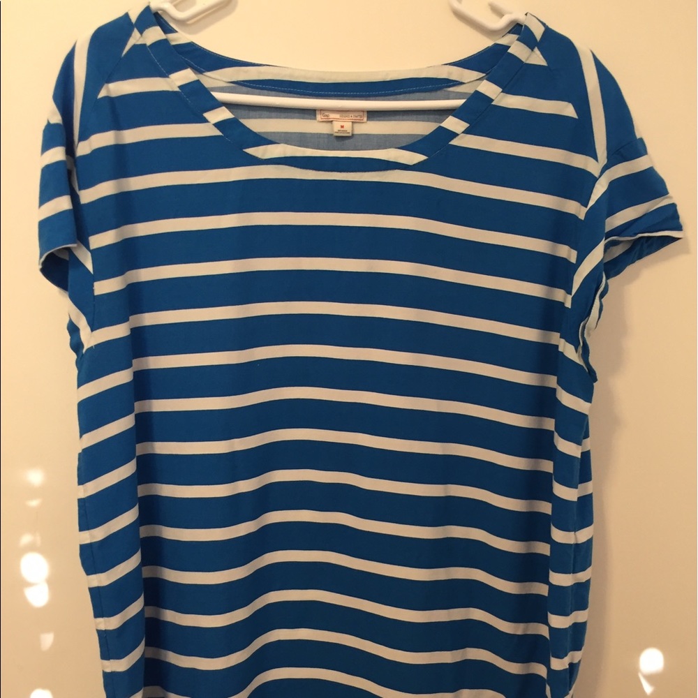 Blue and white striped shirt, GAP!
