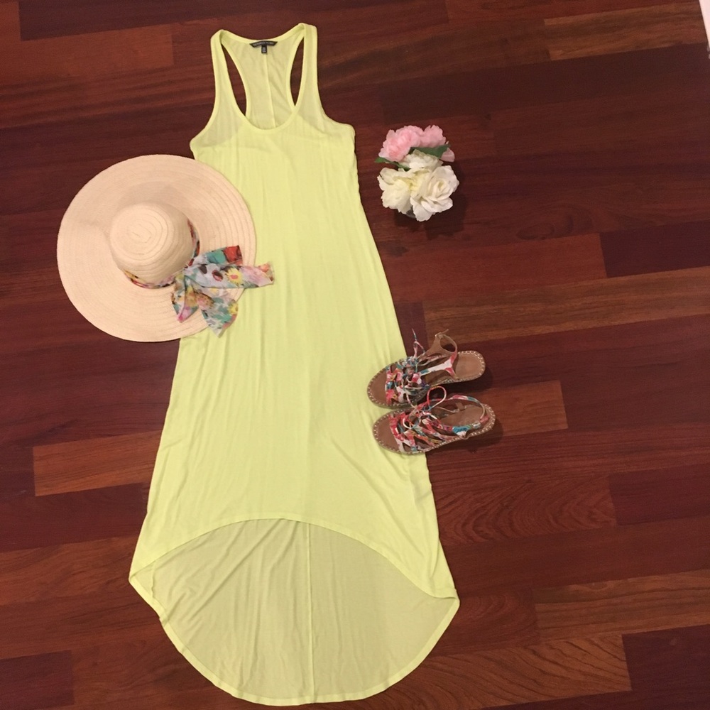 Victoria's Secret Lime Green Sheer Maxi Dress