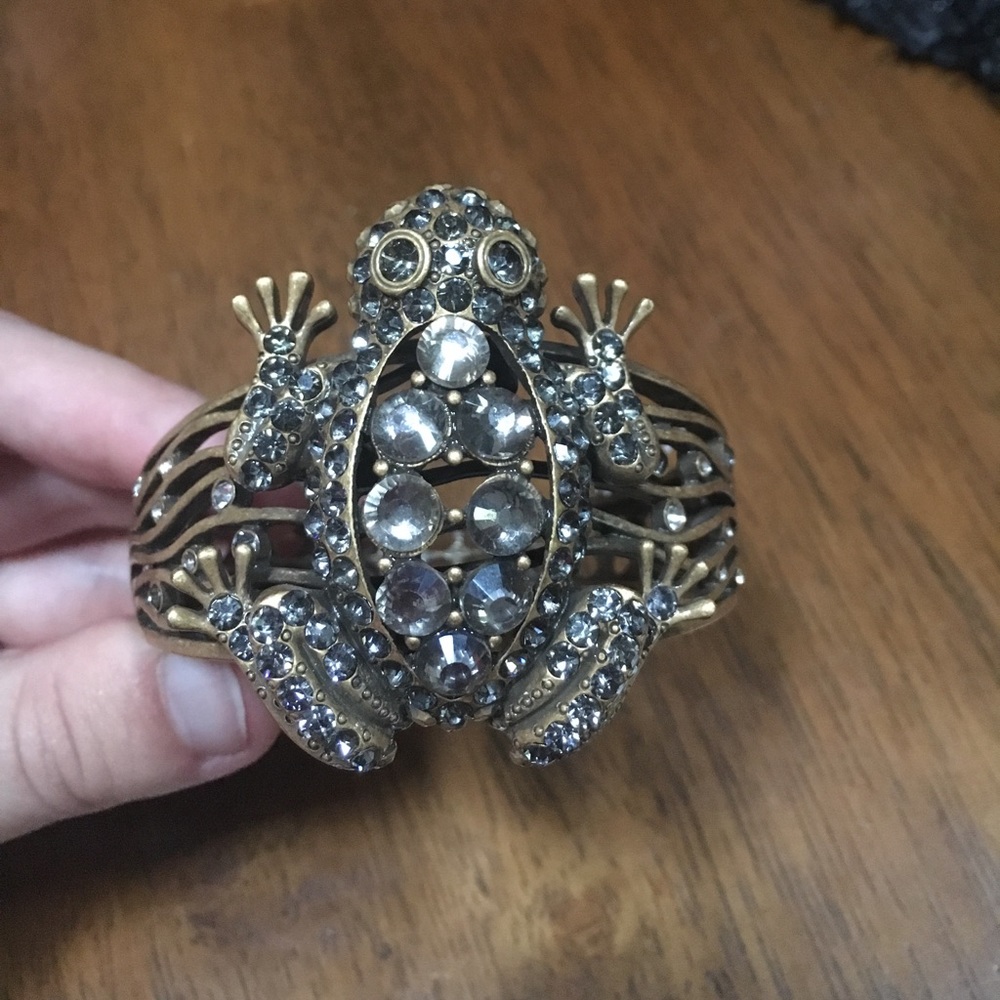 Chicos Crystal Frog Cuff