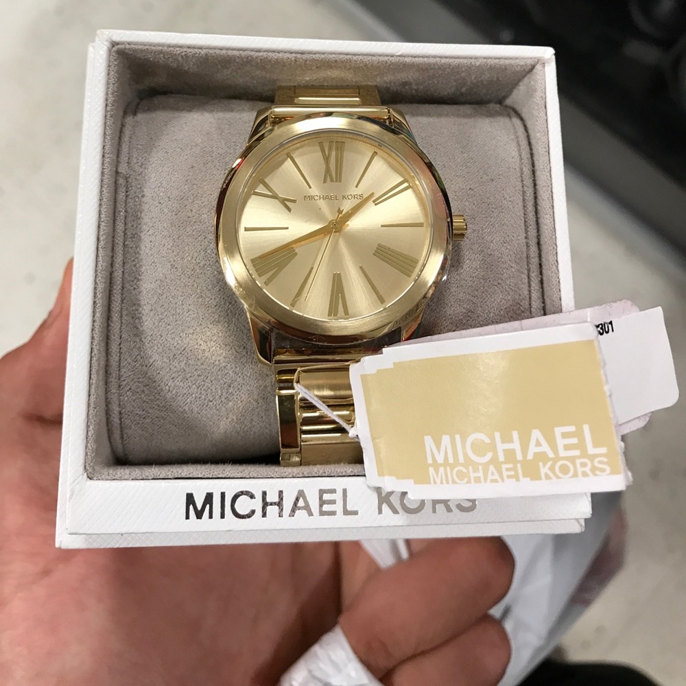 Michael Kors unisex gold watch