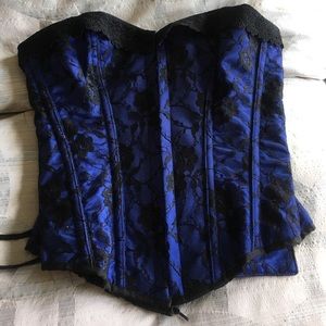 Blue corset