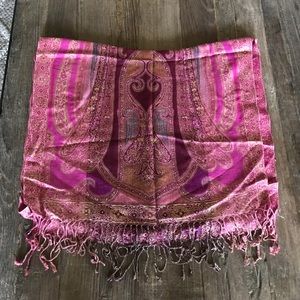 Pink & Gold Pashmina