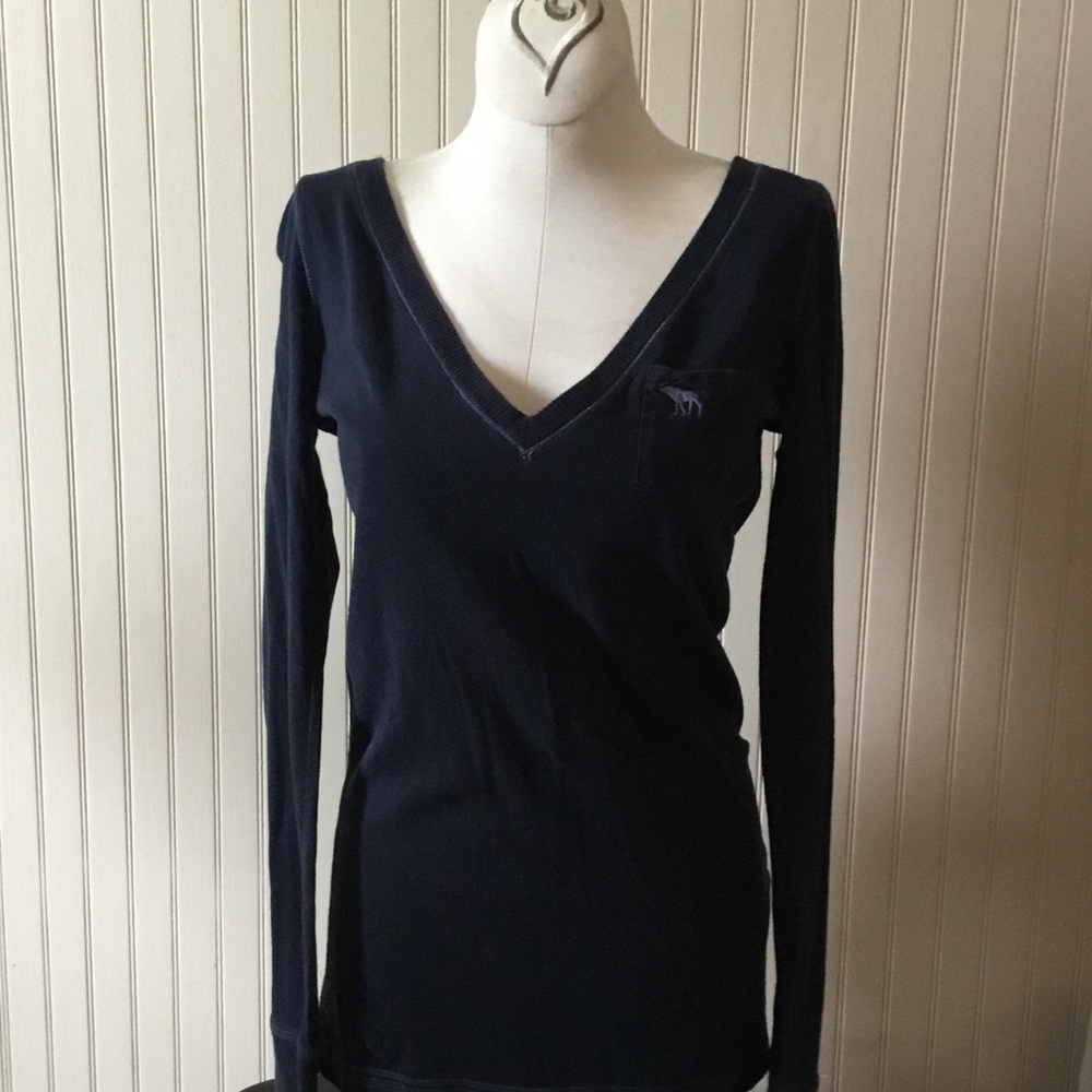 Navy blue Abercrombie v-neck