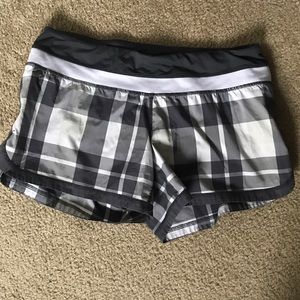 Lululemon plaid shorts