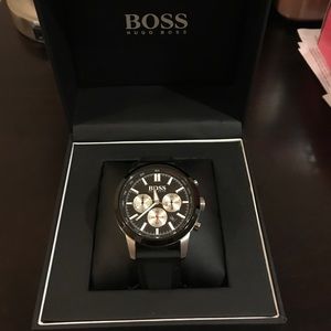 Hugo Boss Mens' 1513185 Silicone Chronograph Watch