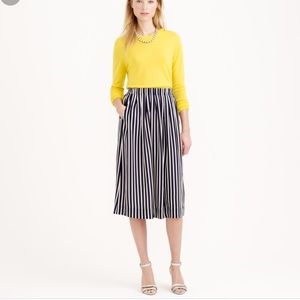 Tea Length J Crew skirt - striped