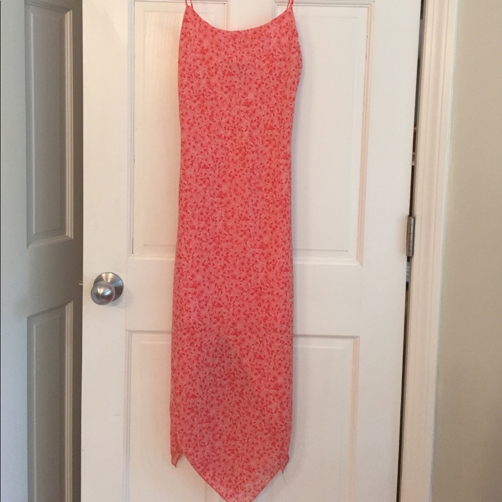 Sexy coral dress